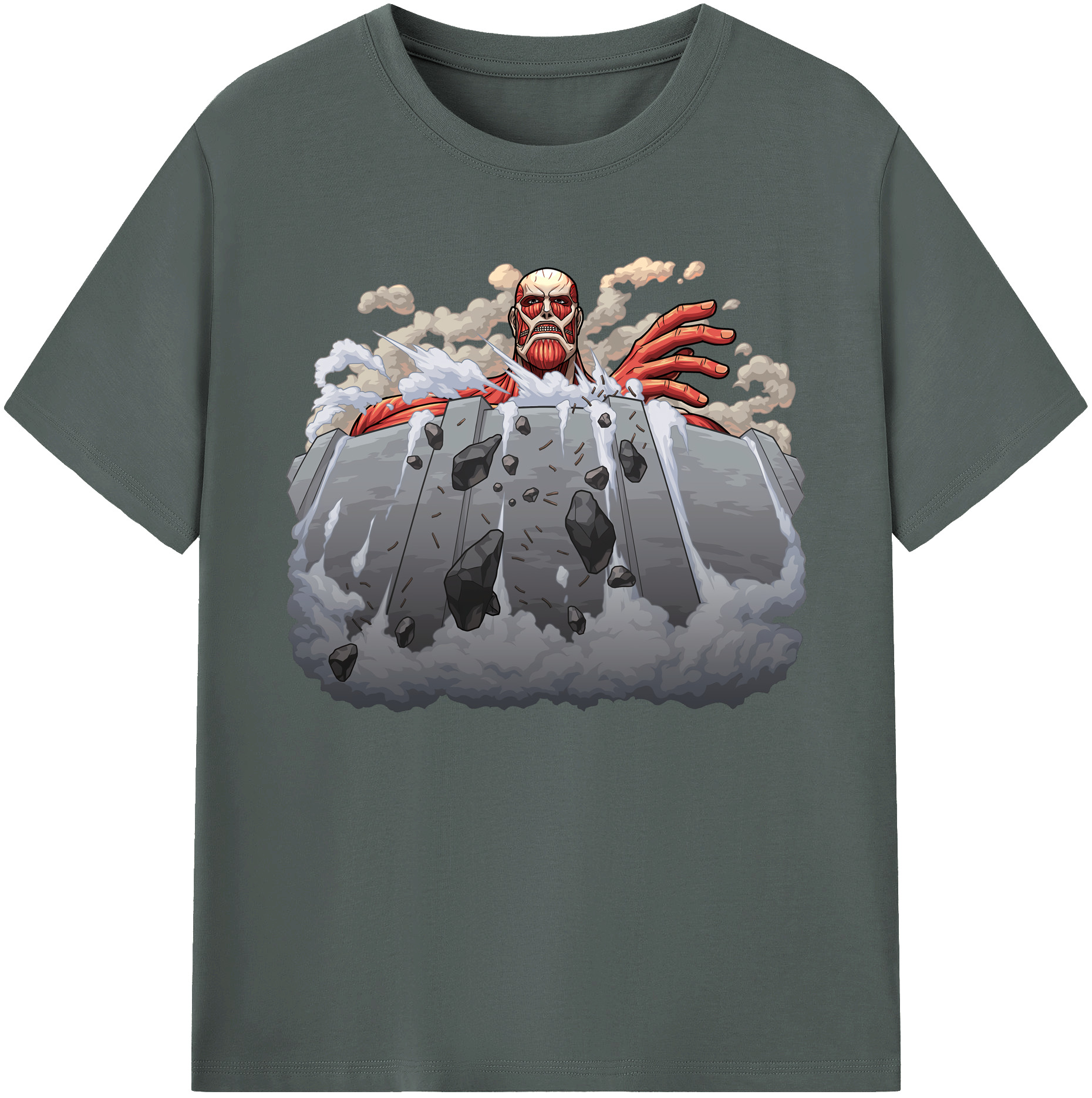 （画像用） 進撃の巨人 Attack on Titan 綿100％ メンズ半袖Tシャツ｜肌触りやわらか＆通気性